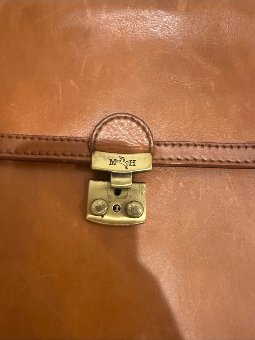 Mario Hernandez handmade leather briefcase satchel bag